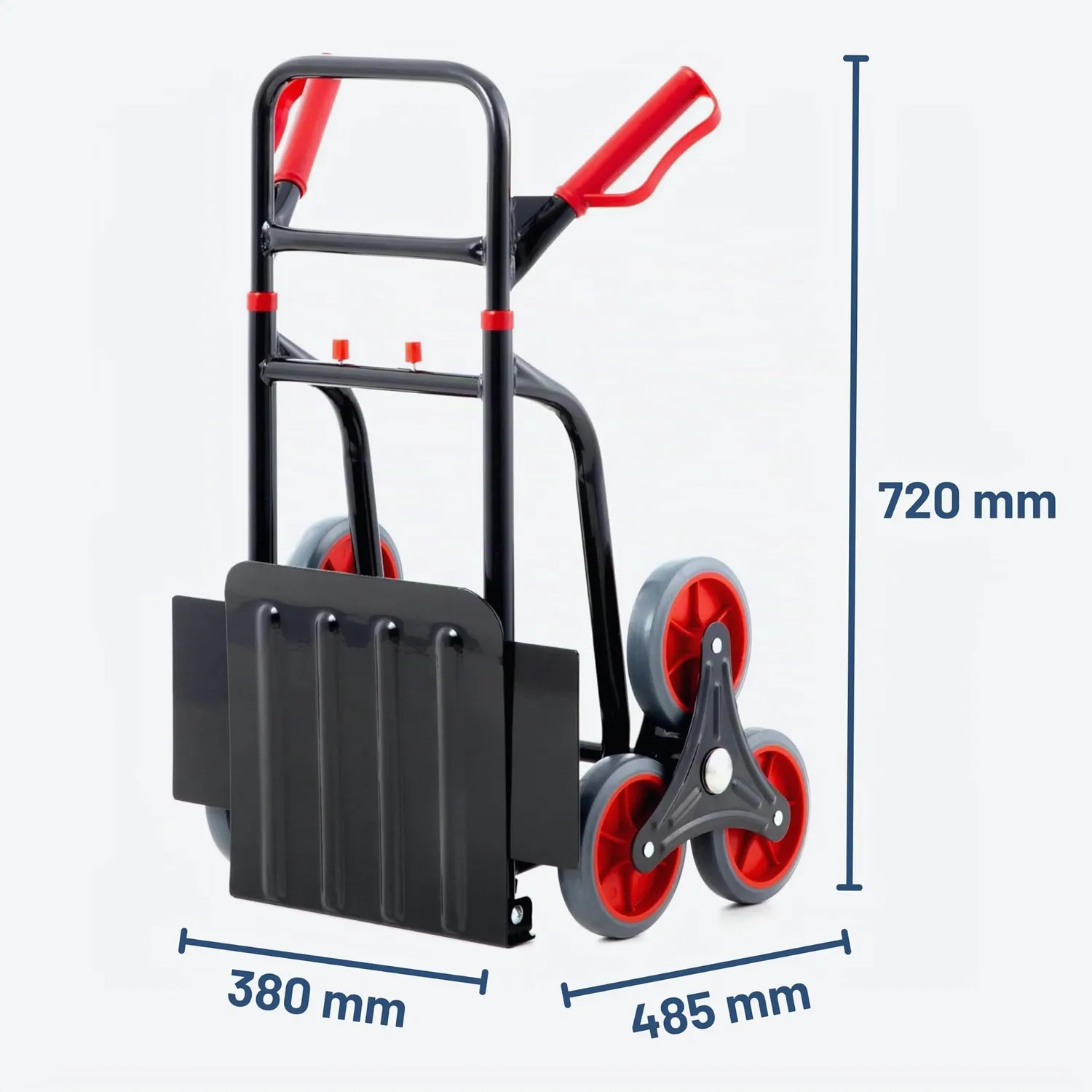 Pallit diable monte-escalier pliable 120 kg 3 roues