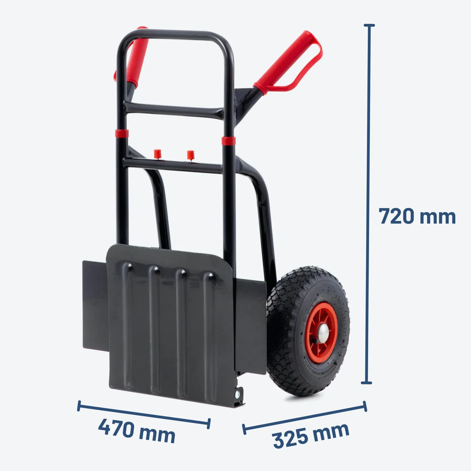 Pallit diable pliant 200 kg acier roues 250 mm