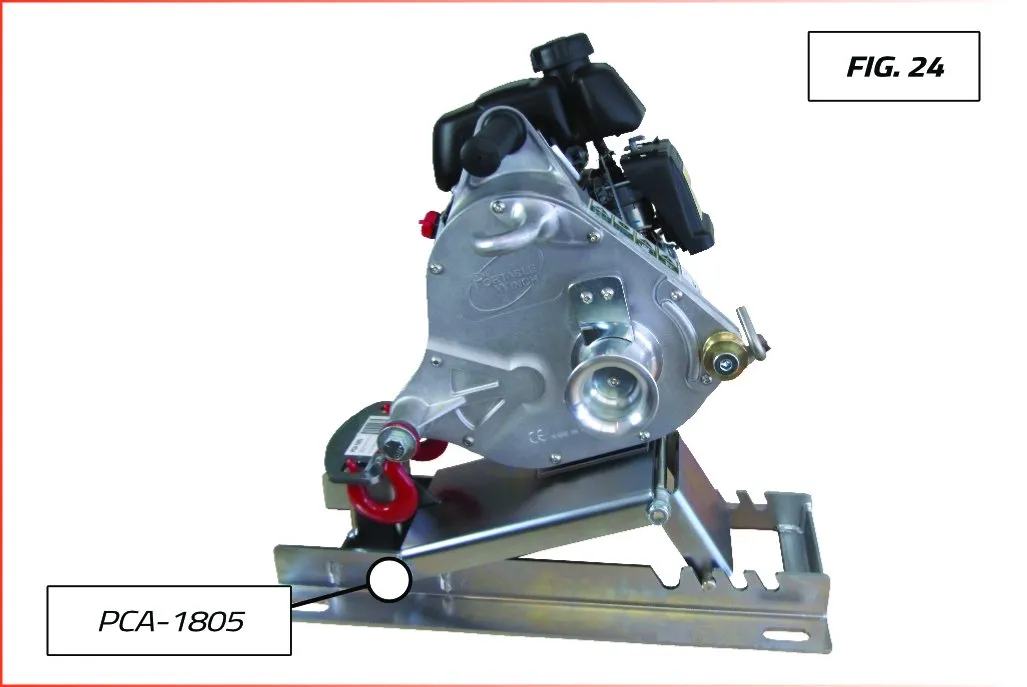 Portable Winch PCA-1805 système ancrage plancher acier
