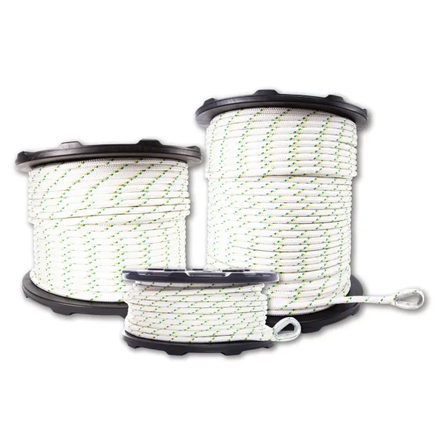 Portable Winch corde polyester 12 mm x 100 m treuil 3300 kg