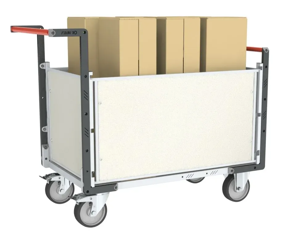 Fimm chariot PP alvéolaire 2 dossiers 2 ridelles 500 kg