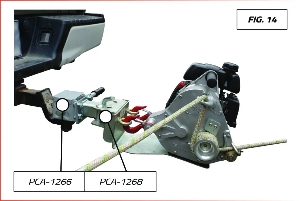 Portable Winch Heck-Pack ancrage boule 50 mm acier