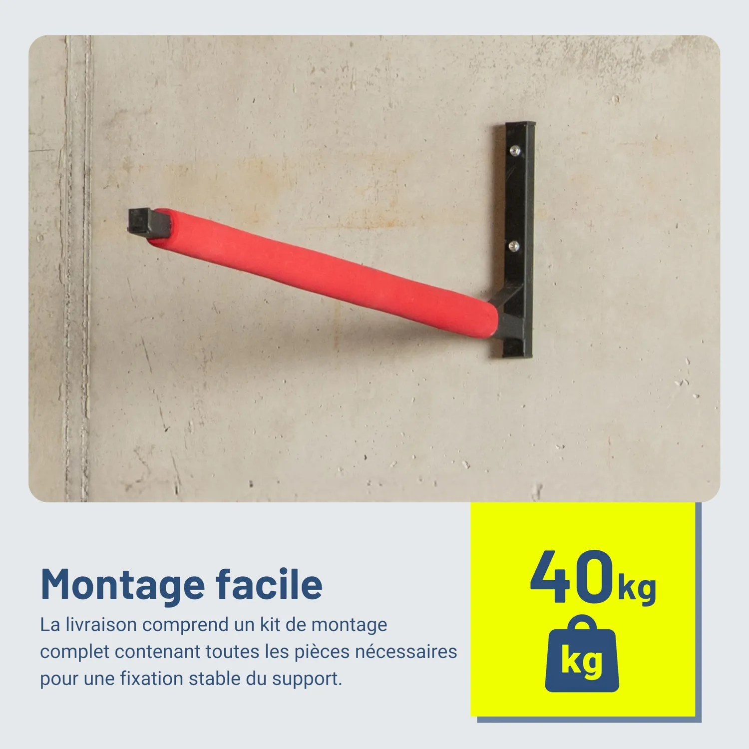 Pallit BRACKET-M support mural 40 kg kayak coffre toit