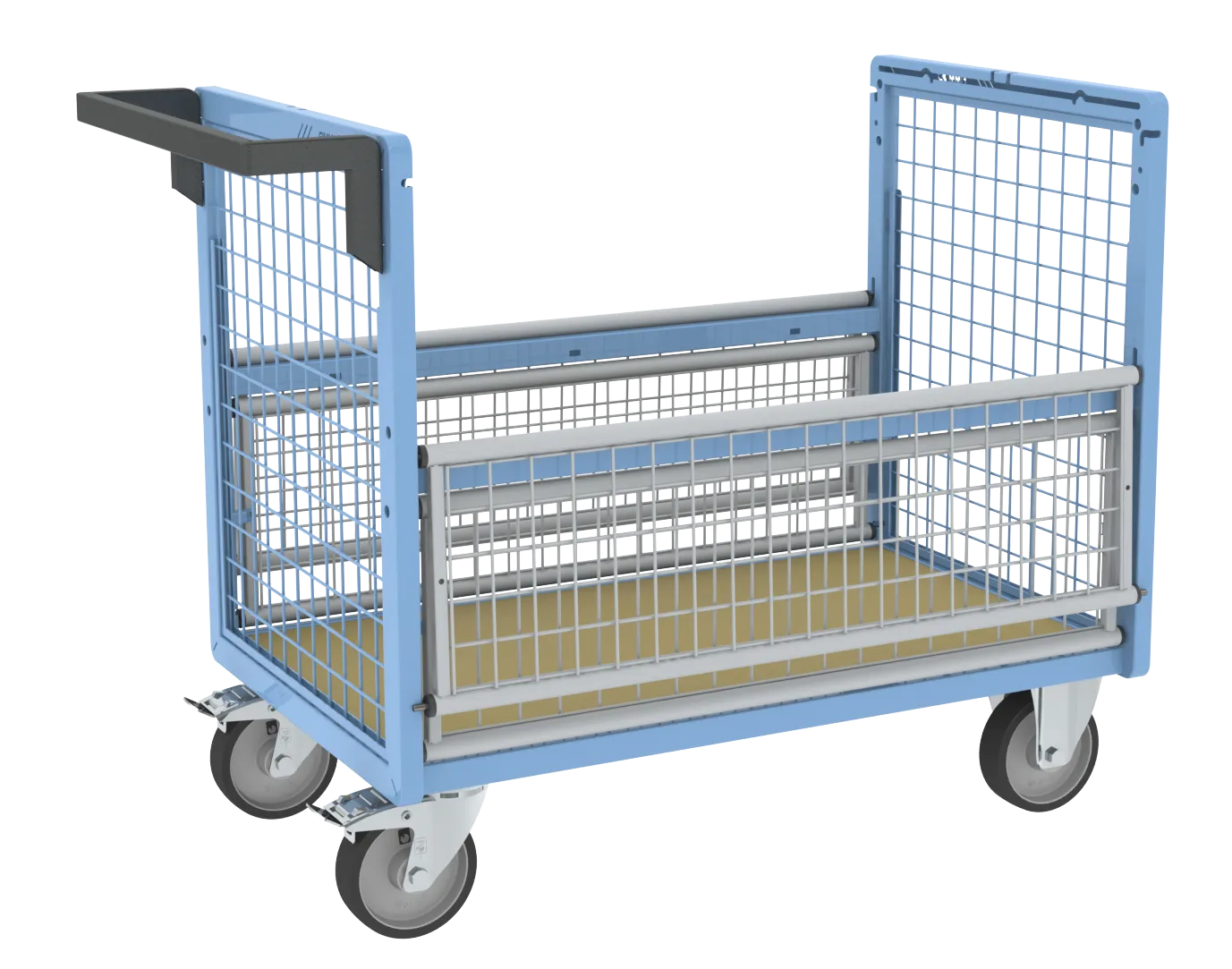 Fimm chariot conteneur grillagé sans toit 500 kg