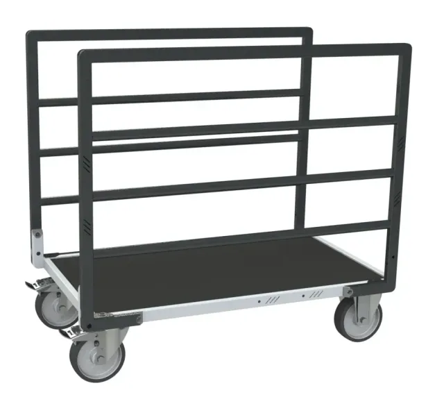 Fimm modulaire tube chariot 2 ridelles 500 kg caoutchouc