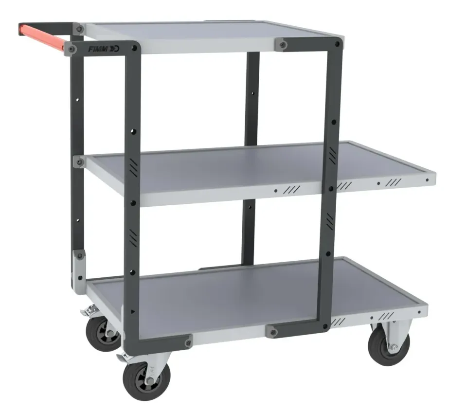 Fimm Flatpack servante 3 plateaux galva 400 kg