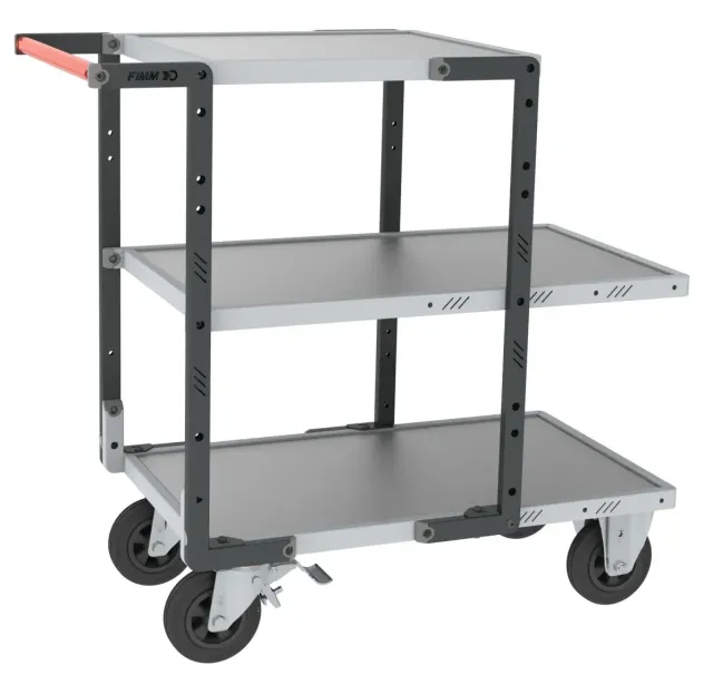 Fimm Flatpack servante galva 3 plateaux 400 kg