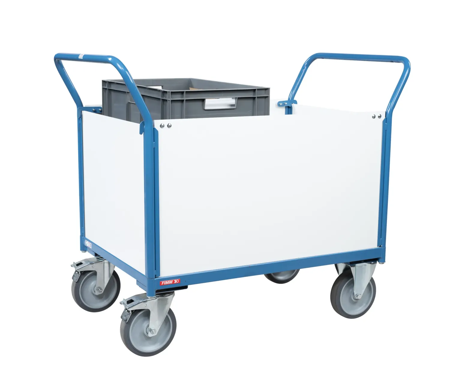 Fimm chariot niveau constant PVC 50-100 kg plateau bois