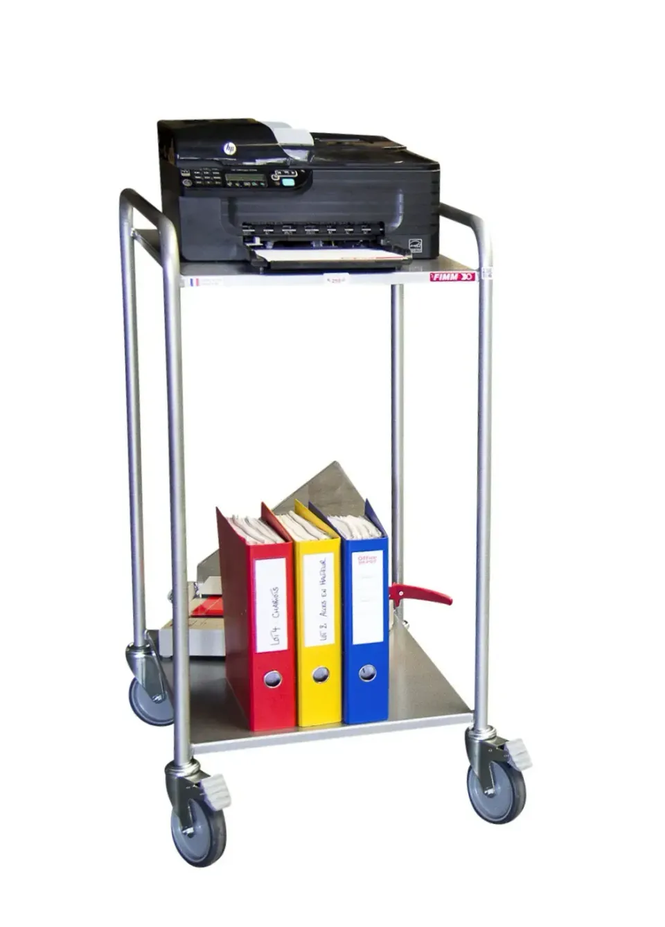 Fimm Desserte 2 plateaux tôle sans rebord 635x470 mm 250 kg