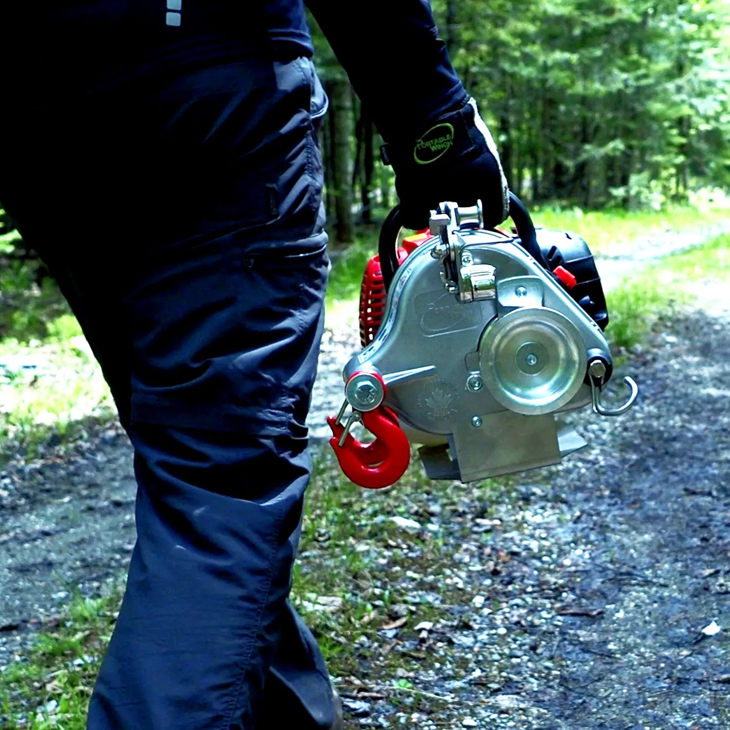 Portable Winch PCW4500 treuil essence 50 cm3 avec élingue