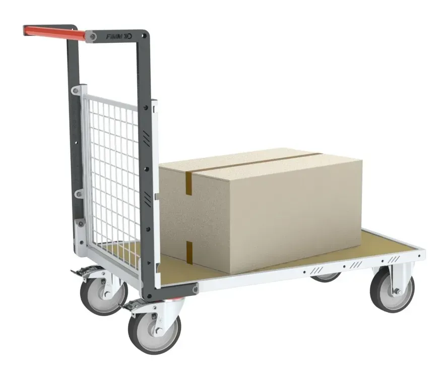 Fimm grillagé 1 dossier plateau bois chariot 500 kg